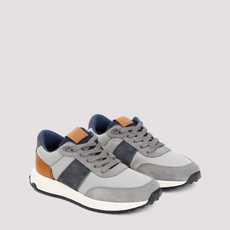 Shop Tod's Grey Mouse Running Sneakers