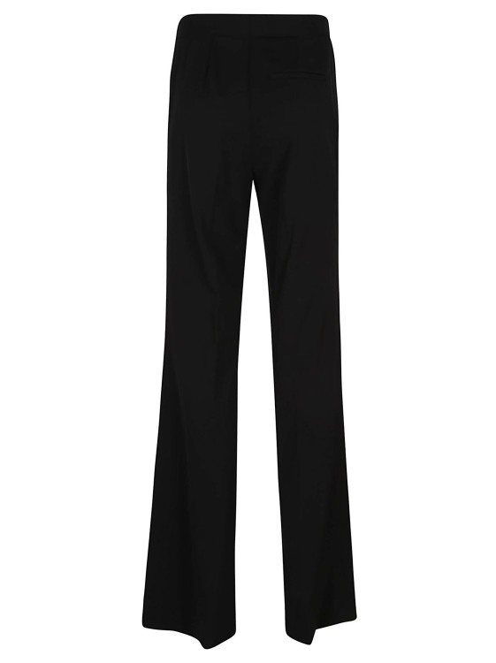 Shop Stella Mccartney Trousers With Flared Front Zip In Black