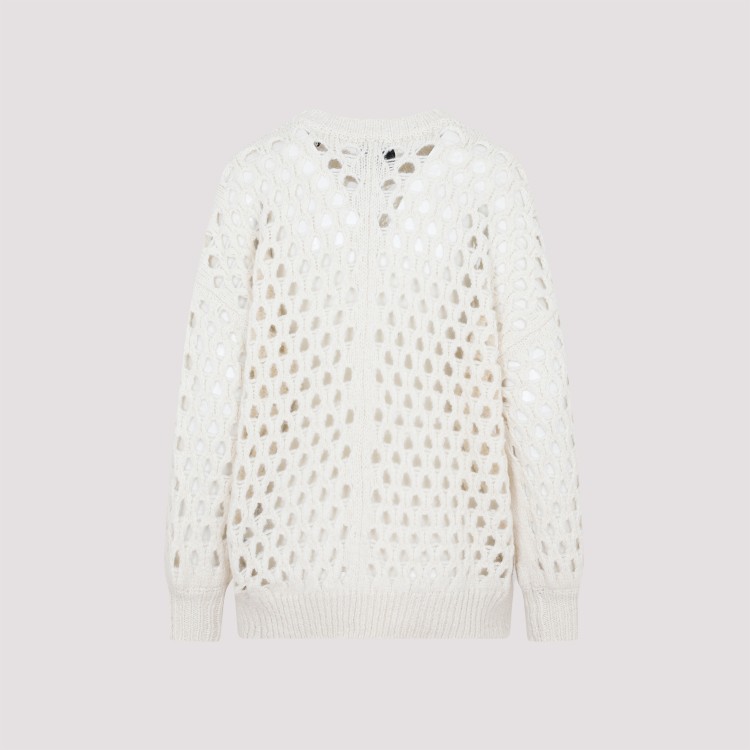 Shop Isabel Marant Ecru Baby Alpaca Tane Sweater In White