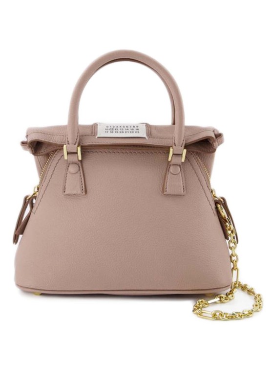 5Ac Classique Micro Handbag - Pink Misty - Leather by Maison