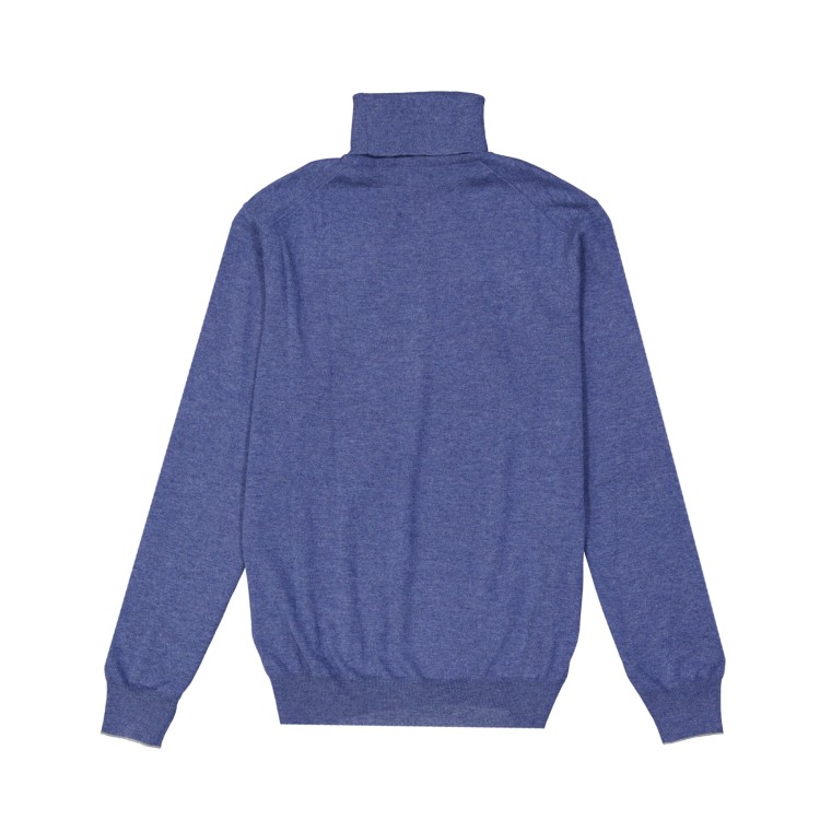 Shop Brunello Cucinelli Blue Wool Sweater In Purple