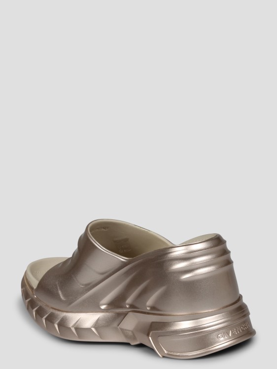 Shop Givenchy Marshmallow Wedge Sandals In Gold
