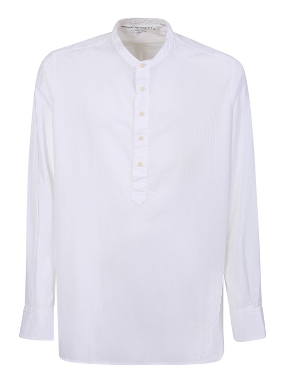 Shop Original Vintage Korean Collar White Shirt