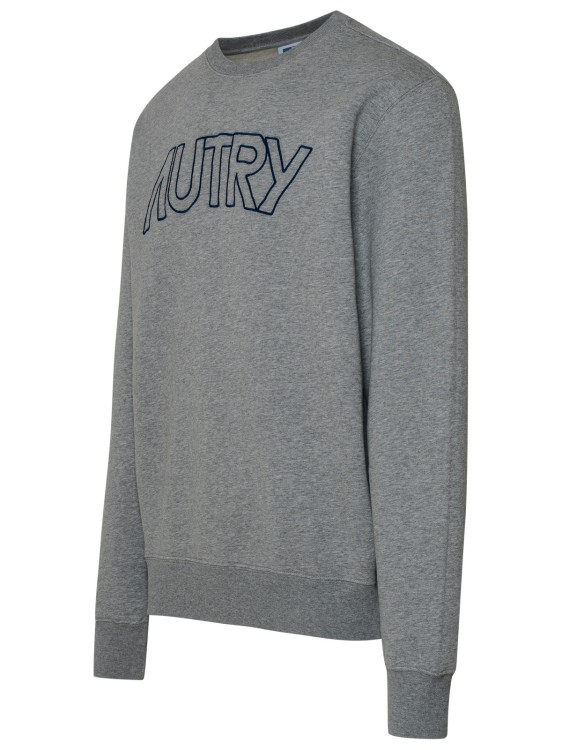 Shop Autry Written Logo Sweatshirt In Grey