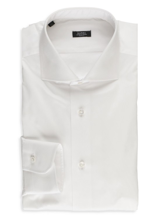 Barba White Cotton Shirt