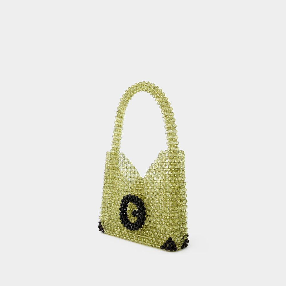 Germanier Beaded Hobo Bag In Green