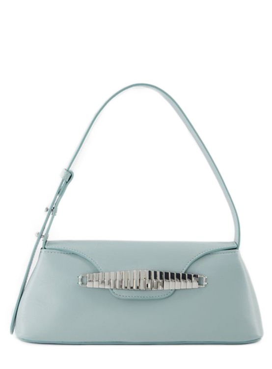 Shop Elleme Eva Hobo Bag  - Turquoise - Leather In Blue