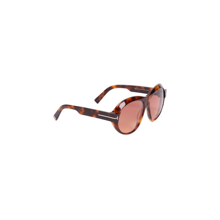 Tom Ford Havana Acetate Sunglasses In Multi