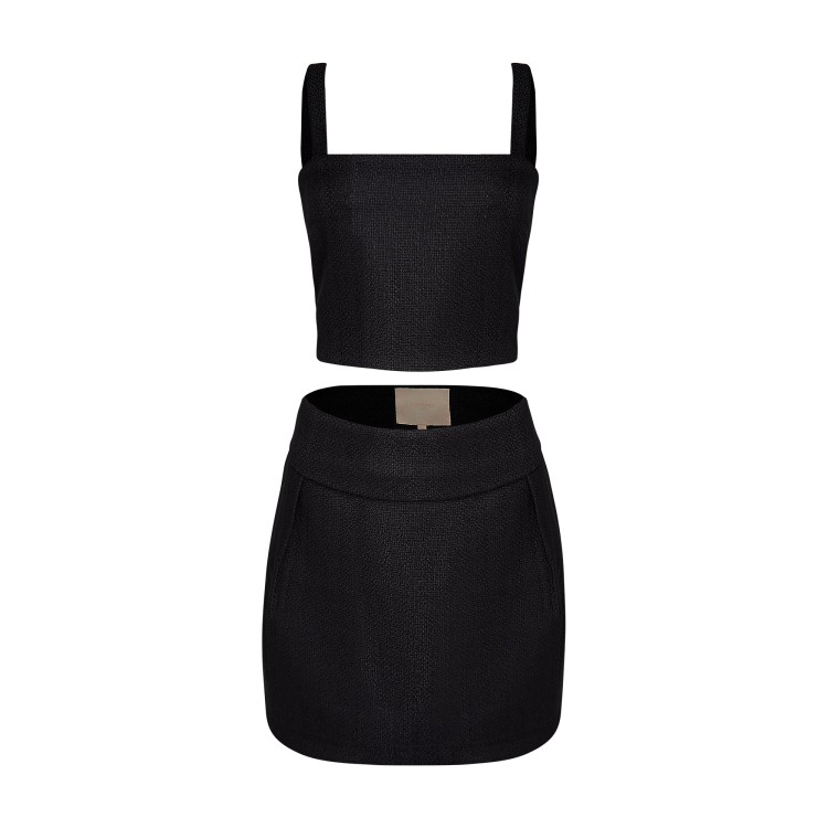 Shop Coolrated Mini Skirt Milan Black