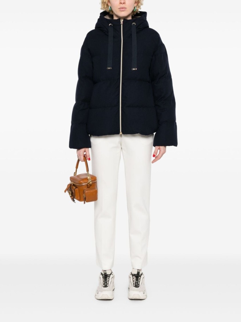 Herno Navy Ultralight Bomber Jacket In Black