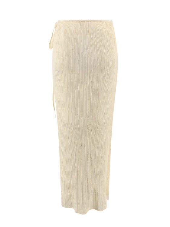 Shop Le 17 Septembre Ribbed Long Skirt In Neutrals