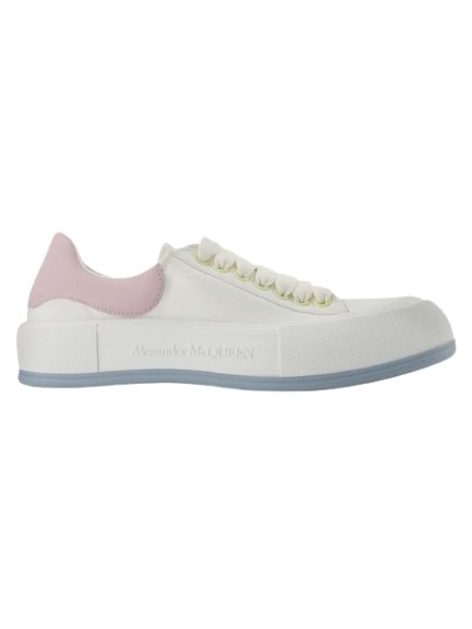 Alexander Mcqueen Oversized Sneakers  - White/pink - Leather