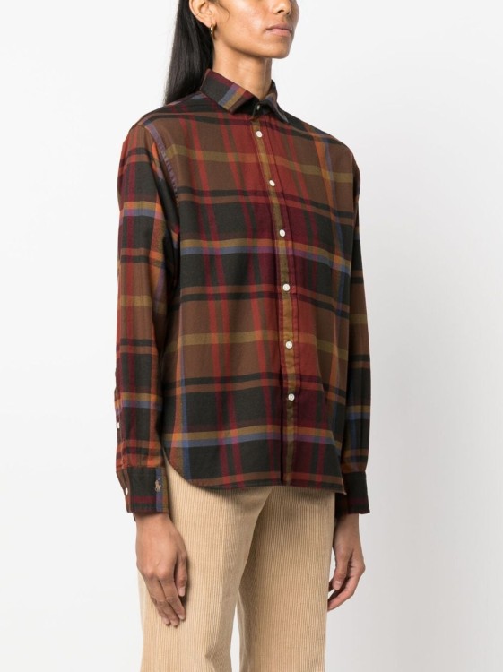 Polo Ralph Lauren Plaid-check Pattern Cotton Shirt In Black