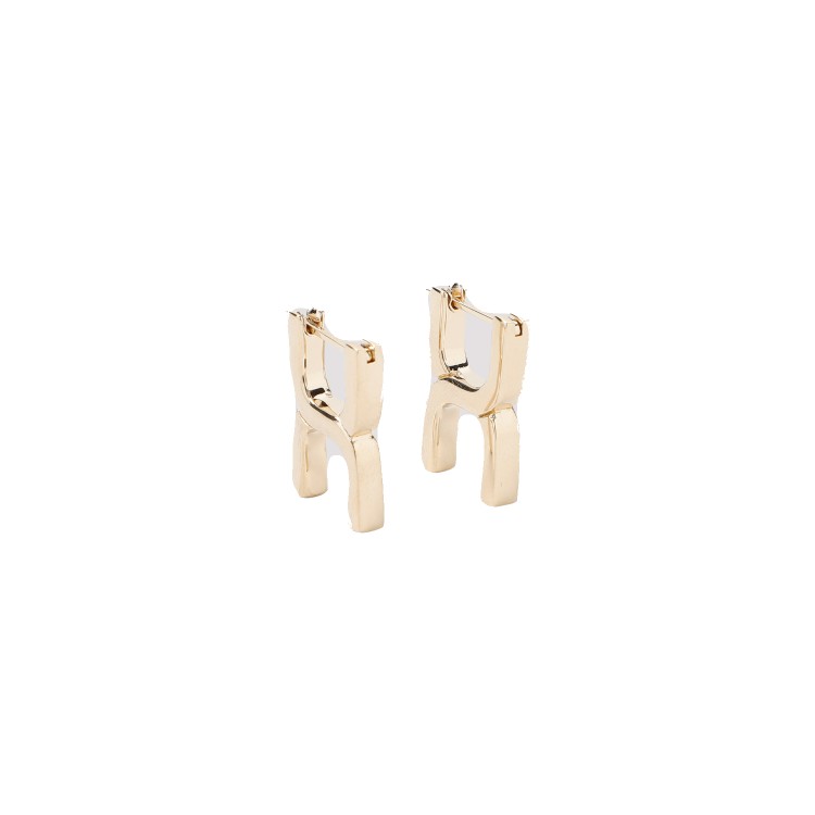 Chloé Marcie Bright Gold Brass Earrings In Not Applicable