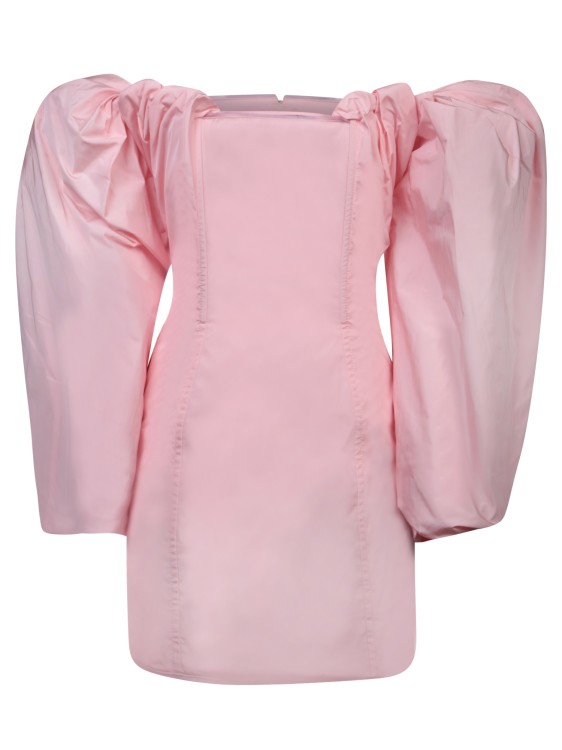 Jacquemus Draped Mini Dress In Pink
