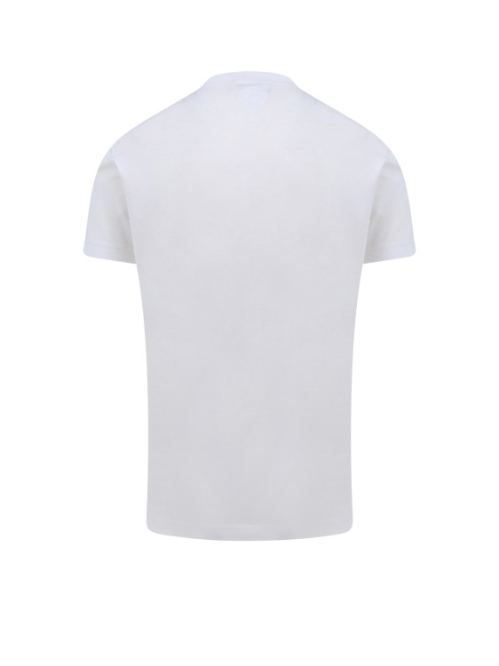 Shop Dsquared2 Cotton T-shirt With Multicolor Print In White