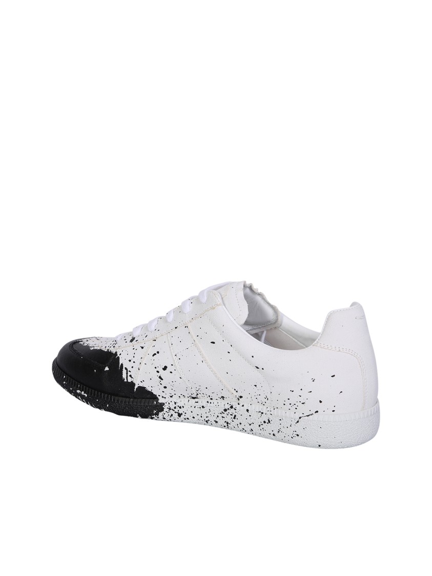 Splatter Paint Shoes-- Black and White-- Paint Splatter-- Fun Designs-- White Paint Splatter