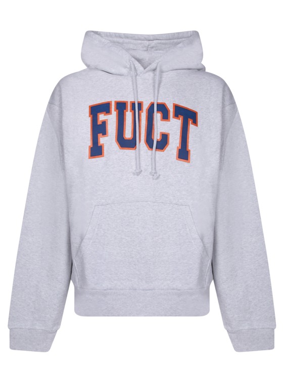 Shop Fuct Cotton Hoodie In Grey
