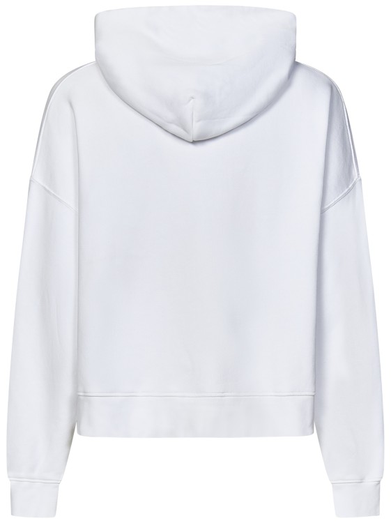 Shop Bonsai White Cotton Hooded Sweatshirt