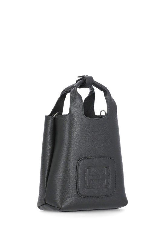 Shop Hogan H-bag Mini Shopping Bag In Black