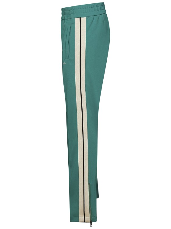 Shop Palm Angels Green Technical Fabric Track Trousers
