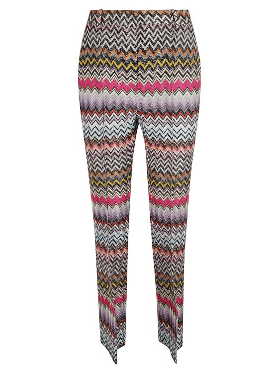 Shop Missoni Zig Zag Trousers In Multicolor