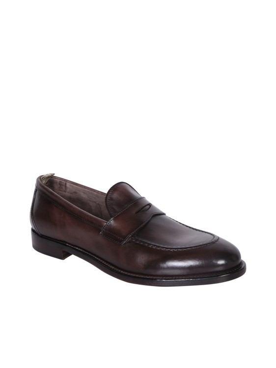 Officine Creative Tulane 003 Leather Penny Loafers In Black