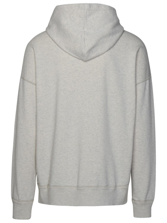 Shop Isabel Marant Hooded Sweatshirt Miley Logo In White