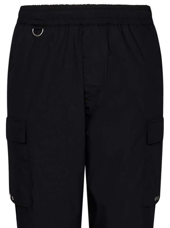 Shop Low Brand Large-fit Trousers In Black
