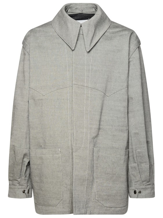 Shop Maison Margiela Gray Cotton Jacket In Grey