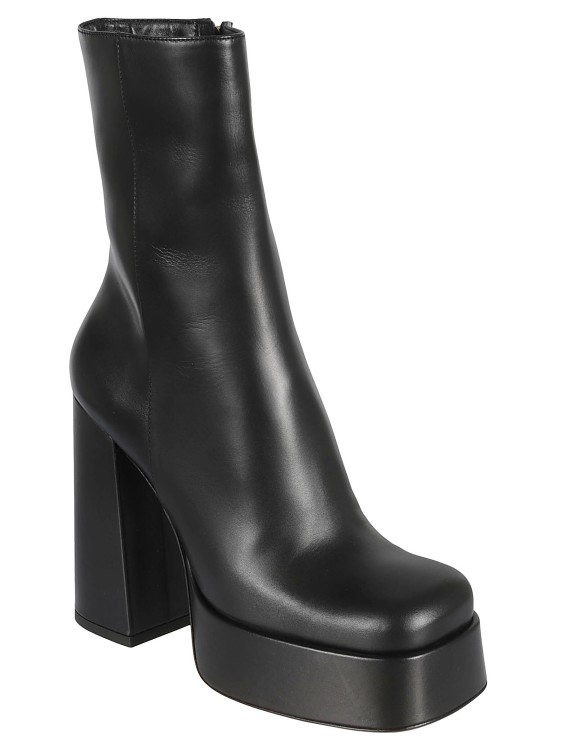Shop Versace Platform Boots In Black