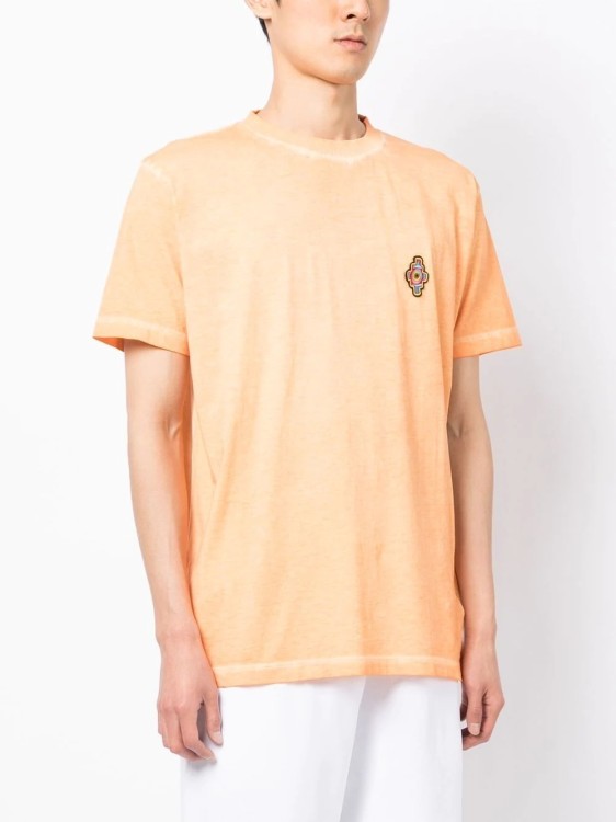 Shop Marcelo Burlon County Of Milan Sunset Cross T-shirt Orange In Neutrals