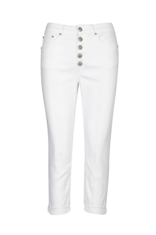 Dondup White Cotton Jeans