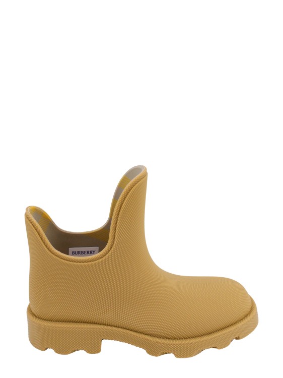 Shop Burberry Skirt Ankle Boots In Yellow