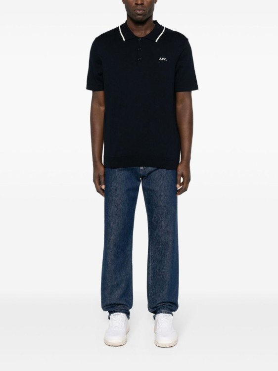 Shop Apc Black Polo Shirt