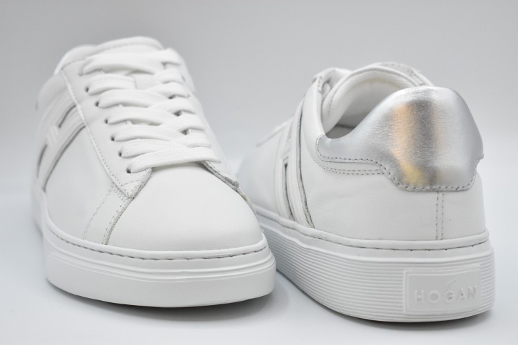 Shop Hogan Flat Shoes In White
