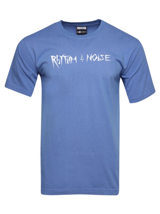 Rhythm & Noise Tee by Franchise in Blue color for Luxury Clothing