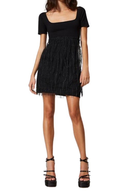 Shop Twinset Actitude Black Mini Dress