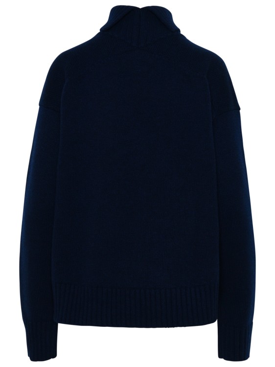 Shop Jil Sander Sweater In Navy Cashmere Blend In Black