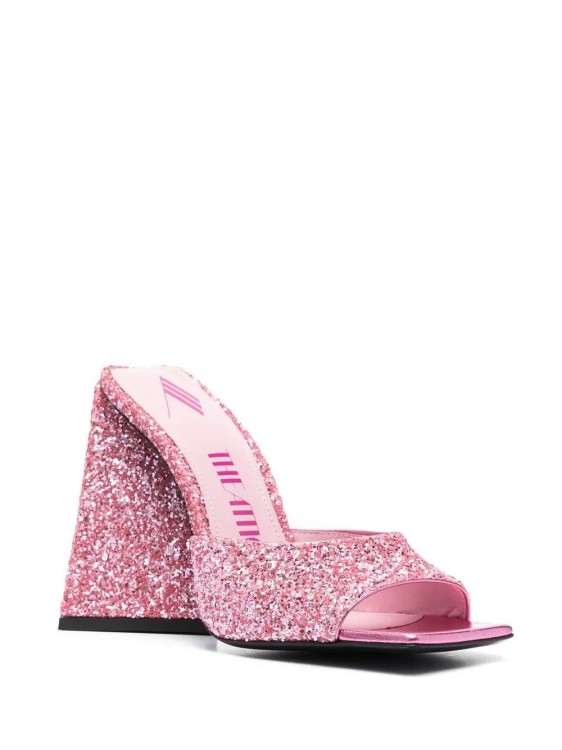 Shop Attico Pink Devon Mules Shoes