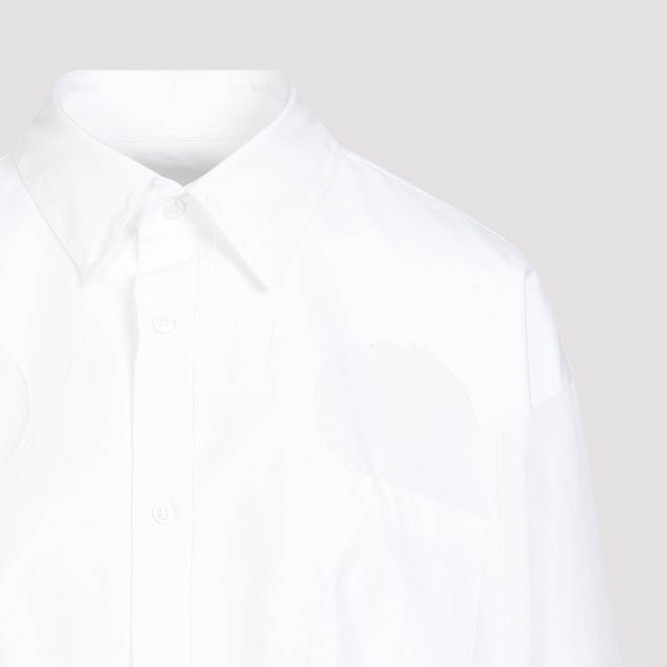 Shop Maison Margiela Optic White Cotton Shirt