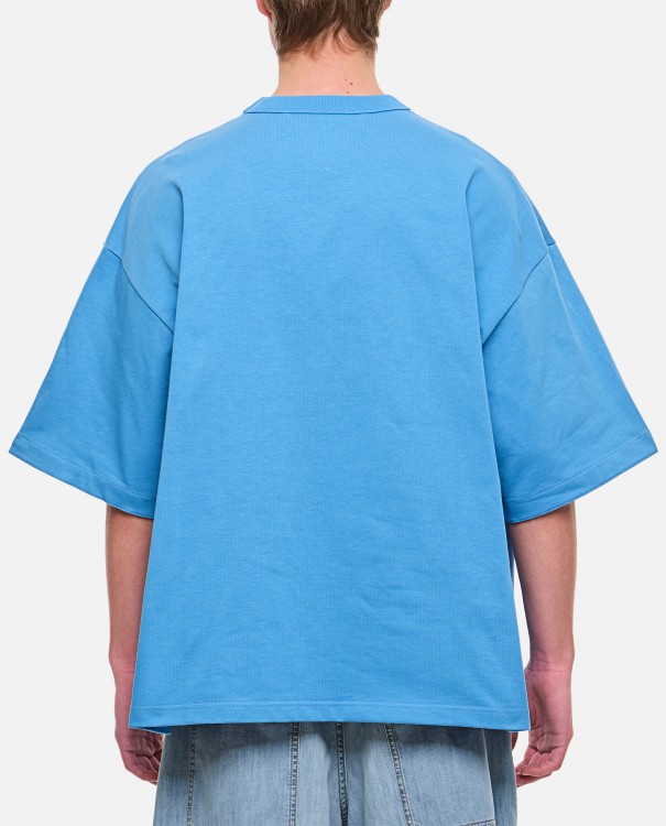 Shop Bottega Veneta Heavy Japanese Jersey T-shirt In Blue