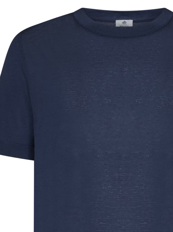 Shop Luigi Borrelli Crew-neck T-shirt In Blue