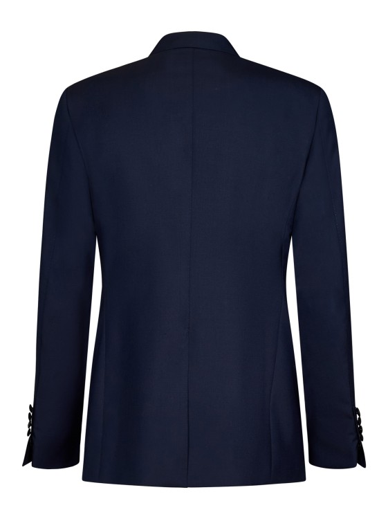 Shop Tom Ford Navy Double-breasted Blazer In Blue
