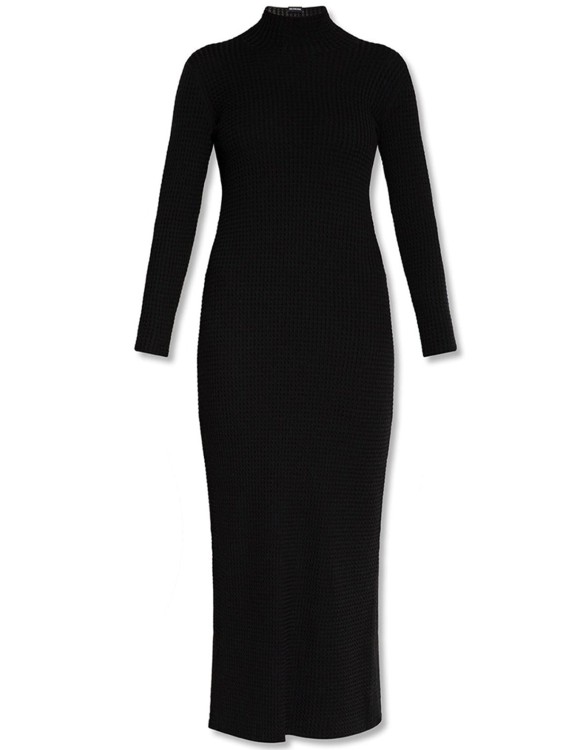 Shop Balenciaga Wool Dress In Black