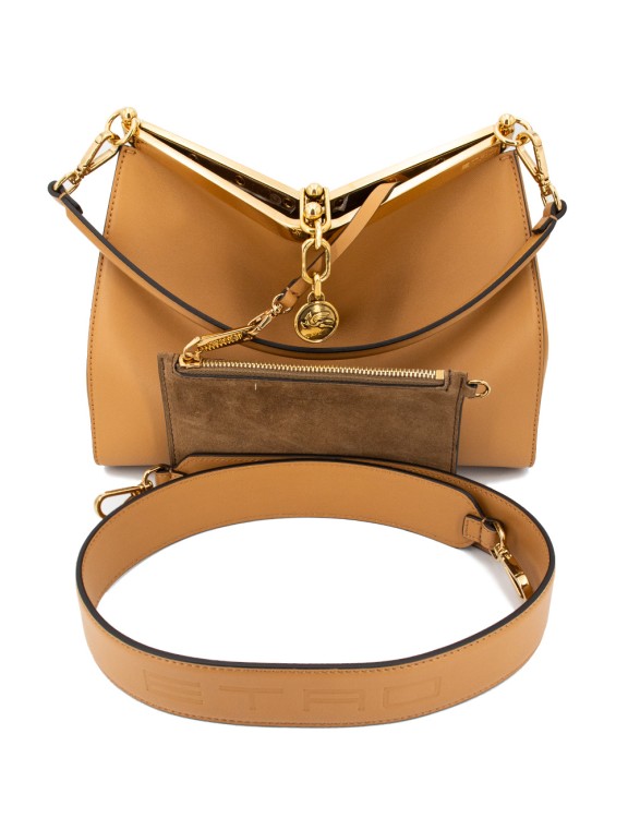 Shop Etro Iconic Medium Vela Bag In Brown