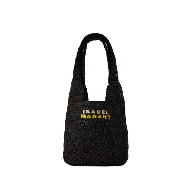Isabel Marant Praia Medium Shopper Bag -  - Raffia - Black