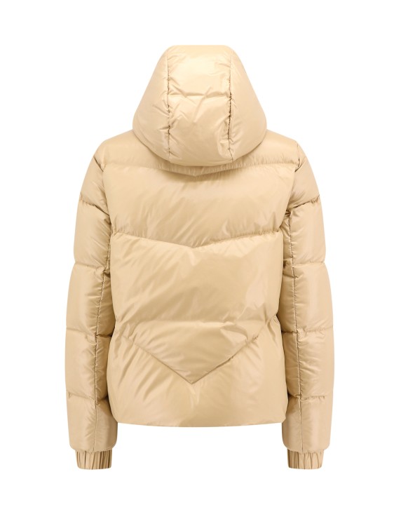 Shop Fay Padded And Quilted Jacket With Metal Hook In Neutrals