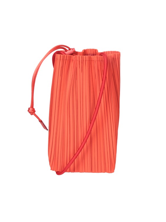 Issey Miyake Pleated Bag In Red
