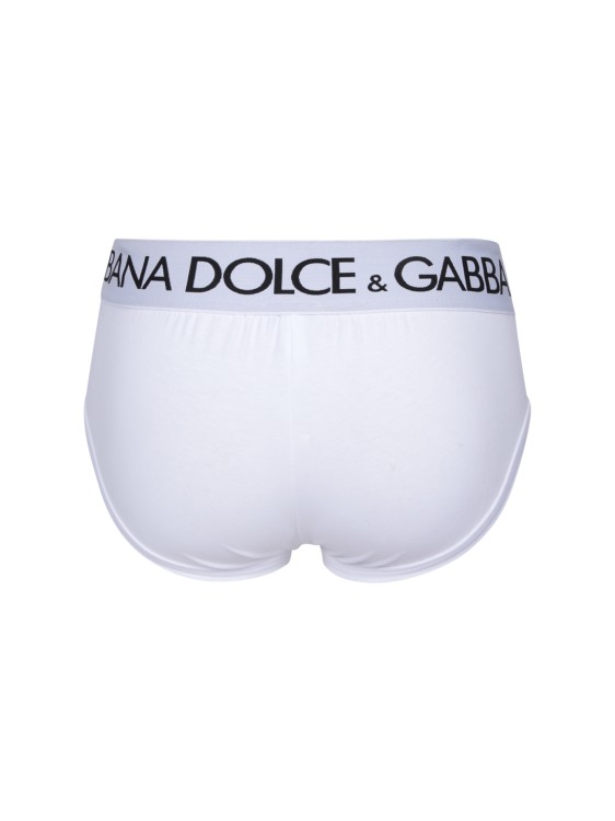 Shop Dolce & Gabbana Bi-pack White Brando Briefs